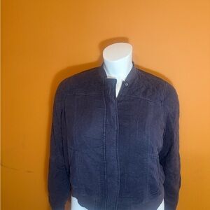 Torrid Dark Grey Quilted Bomber Jacket NWT  Size 12 Size 18/20